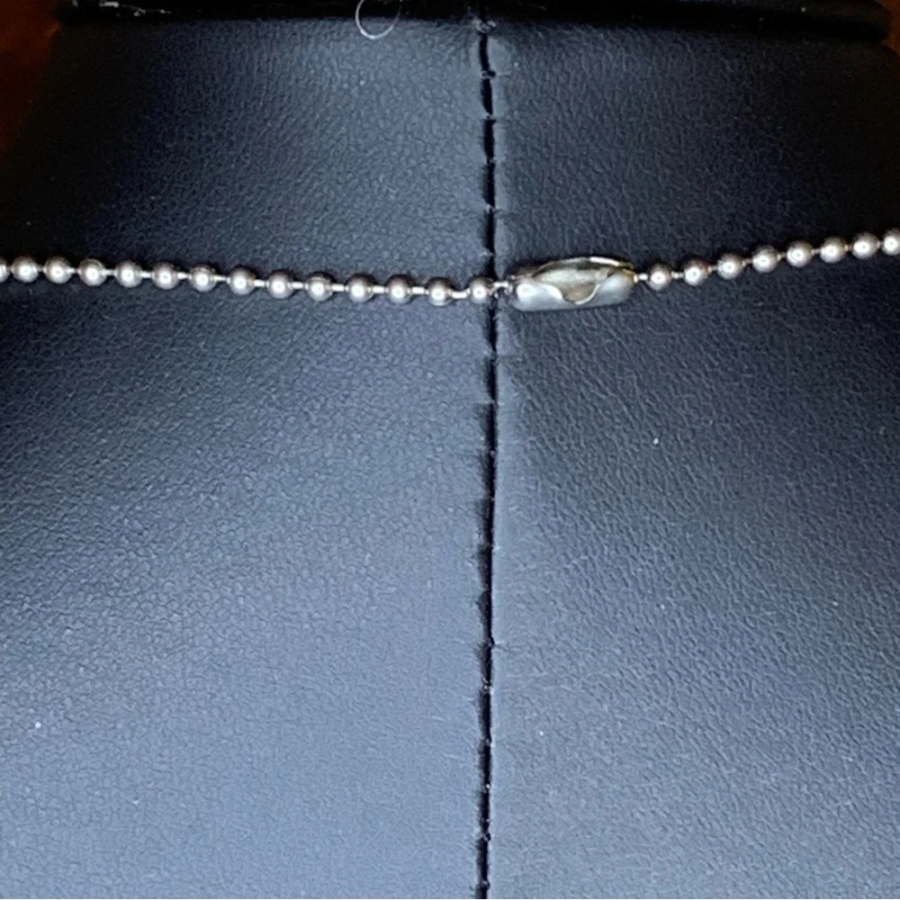 Jewel Kade 2 Silver Pendants, 17 in 1 mm Ball Chain with Jewel Kade Bag